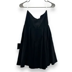 Lulus About A Twirl Black Strapless Fit‎ & Flare Skater Mini Dress Sz M NEW thumbnail 6