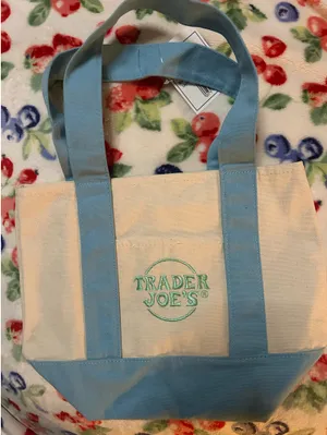 Trader Joe’s canvas tote Blue thumbnail 1
