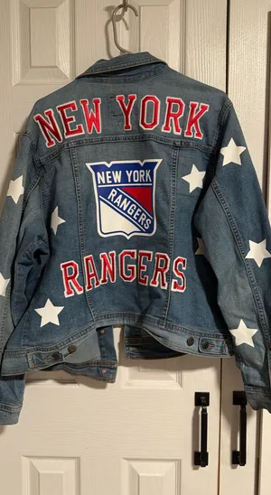 Old Navy New York Rangers Jean Jacket thumbnail 1