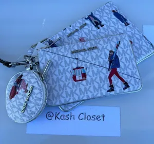 Michael Kors Ski Print Jet Set Girls Trio Wristlet Set thumbnail 6
