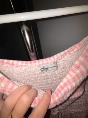 Hollister pink gingham romper thumbnail 3