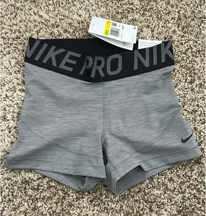 Nike Pro Shorts Spandex Grey thumbnail 1