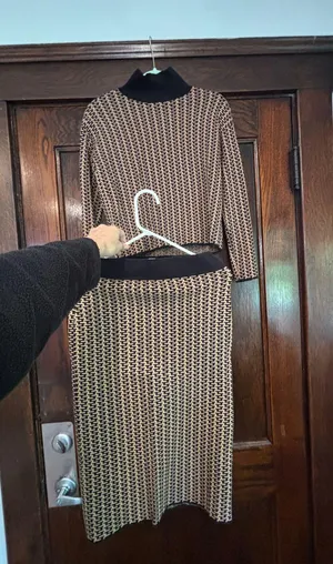 Ann Taylor Skirt and Long Sleeve Sweater Set thumbnail 1