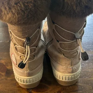 Pajar Canada Winter Boot 10 Tan Waterproof Faux Wool Suede Zip Snow Ski Gorpcore thumbnail 9