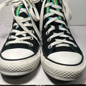 Converse Chuck Taylor Multi colored, Multi tongue Hi Top Sneakers Woman 8 Men 6 thumbnail 10