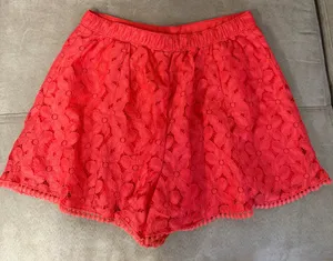 Hollister Red Lace Shorts thumbnail 5