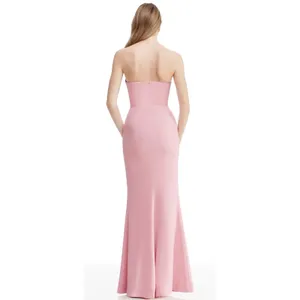 NWT Dress The Population Fernanda Gown Blush Pink XS Formal Glam Chic thumbnail 3