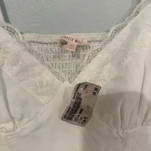 White Lace Bralette Crop Cami Top Size M thumbnail 4