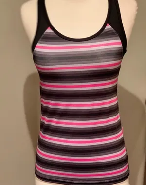 C9 Champion Striped Racerback Athletic Tank Top thumbnail 1