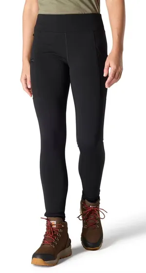 Carhartt Force Lightweight Leggings Women's Medium Black Logo Fitted Stretch thumbnail 1