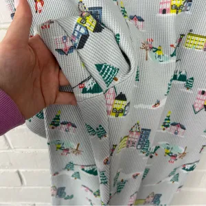 Old Navy Waffle Knit Holiday Winter Print Lounge Pants Size L thumbnail 9