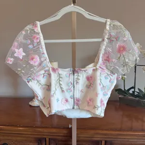 Altar’d State Ambrose Floral Embroidered Crop Top NWT Medium thumbnail 6