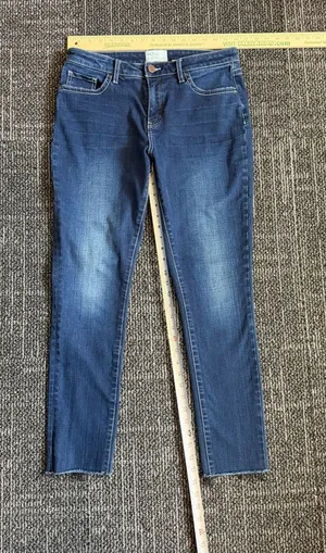 BKE Jeans Gabby Women's Sz 29 Curvy Fit High Rise Skinny Ankle Frey Hem Stretch thumbnail 1