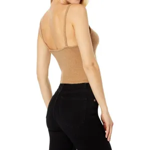 EUC Womens Madewell Milos sweater Tank‎ Heather Caramel stretch size M thumbnail 2
