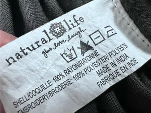 NATURAL LIFE Boho Crop Tank Top with Multicolor Floral Embroidery thumbnail 6