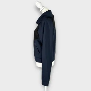 PUMA X Goop Track Jacket Women's Small Blue Black Full Zip Long Sleeve Pockets thumbnail 3