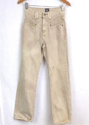 Ladies' BDG Cowboy Jeans Khaki Colored Denim Size 25 thumbnail 1
