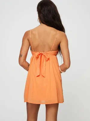 Princess Polly Koko Mini Dress Orange thumbnail 4