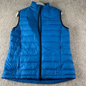 Riding‎ Sport Equestrian Wear Puffer Vest Womens Blue Sleeveless Jacket Light thumbnail 1