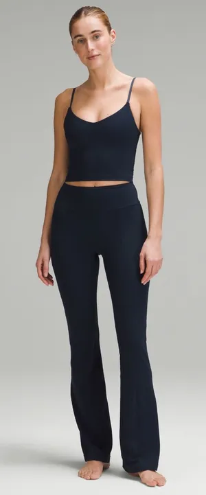 Lululemon Groove High Rise Flared Pants with pockets size 12 true navy thumbnail 1