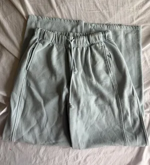 light blue wide leg garage sweatpants thumbnail 1