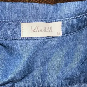 Bella Dahl denim minimalist luxe button down western style shirt thumbnail 2