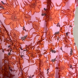 Jessica Simpson Floral Dress Off the Shoulder Amelia Pink Orange Size XS Girly thumbnail 10
