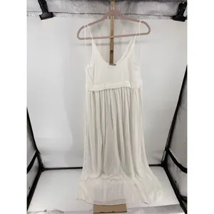 Zara W&B Collection Sleeveless Long Dress Size Medium White thumbnail 6