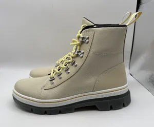 Dr. Martens Women's Combs W 6 Eyelet Combat Boots Parchment Beige 40/60 Size‎ 9 thumbnail 1