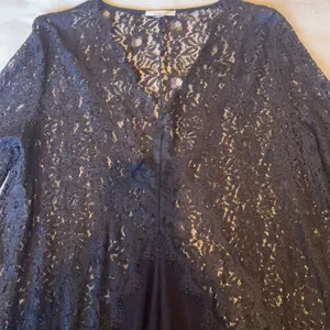 JODIFL Long Bell Sleeve Black Lace Tunic thumbnail 3