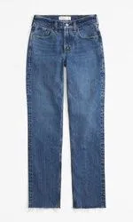 Abercrombie & Fitch- Curve Love Mid Rise 90s Straight Jean thumbnail 1
