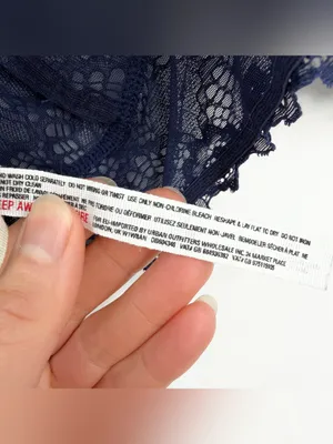 INTIMATELY FREE PEOPLE Let Me Kiss You Soft Bra Navy Blue L thumbnail 4