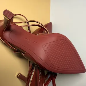 Kenneth Cole Burgundy Slingback Heels thumbnail 4