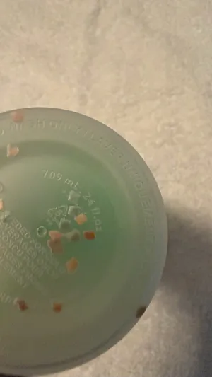 Green Lid Frosted Confetti Tumbler with Straw 24 oz thumbnail 3