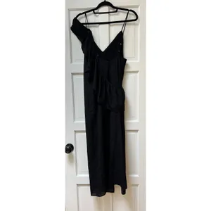 NWT NEW For Love and Lemons Black Flamenco‎ Maxi Dress Large LBD Off-Shoulder thumbnail 5