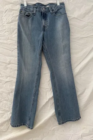 Levis Vintage 2002 Y2K 515 Blue Bootcut Jeans thumbnail 1