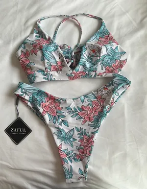 Zaful Floral Bikini thumbnail 1