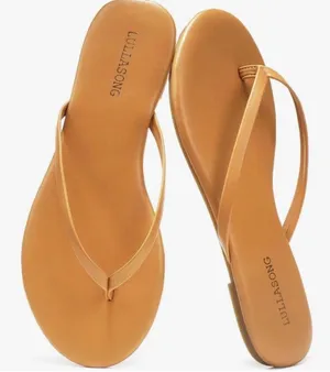 NEW Vegan Leather Flip Flops Comfortable Round Toe Beach Sandals Thong Shoes 9 thumbnail 1