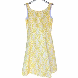 Minuet Yellow Fit &‎ Flare Dress Sz L thumbnail 2