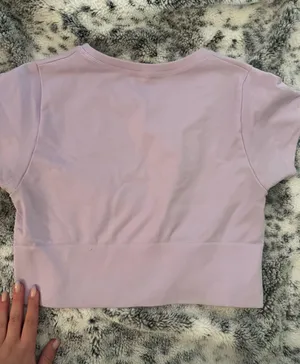 Aerie Purple Cropped Top thumbnail 3