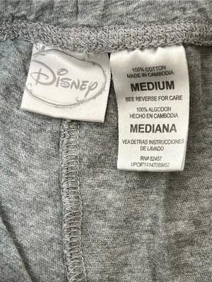 Disney Mickey Mouse Relax Gray Pajama Pants Women’s Medium thumbnail 5