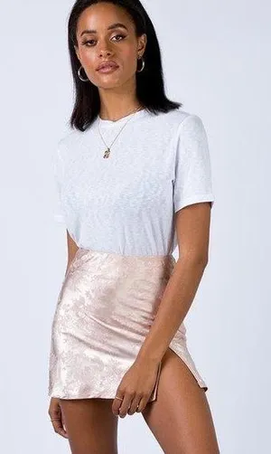 Princess Polly Satin Floral Print Mini Skirt thumbnail 1