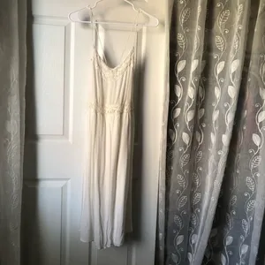 Zara Elegant Lace Trim midi Dress women size S thumbnail 2