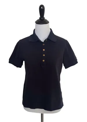 Tory Burch Short Sleeved Polo Shirt size Small thumbnail 1