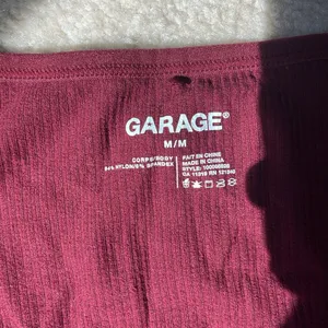 Garage Red crop top with button down front thumbnail 3