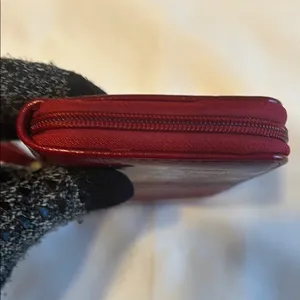 MIAK Collection Zip Around Wallet Red EUC thumbnail 9