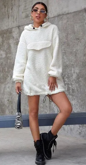 Sweater Dress White Size M thumbnail 1