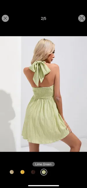 Shein Dress Green thumbnail 2