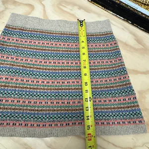 Madewell Wallace Women's‎ Fair Isle Merino Wool Mini Skirt Medium Knit Sweater thumbnail 8