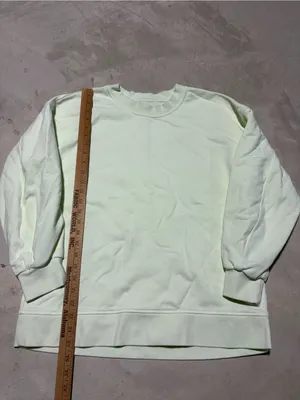 Lululemon perfectly oversized Light green Mint Crewneck Sweatshirt thumbnail 2